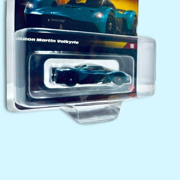 2025 Hot Wheels Elite 64 Aston Martin Valkyrie Blue Factory Sealed in Protector! - Picture 6 of 8